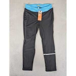 Novara Pants Womens XL‎ Black Blue Thermal Cycling Leggings Fleece Athletic New